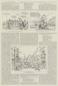 Old Naval Reviews by Thomas Rowlandson